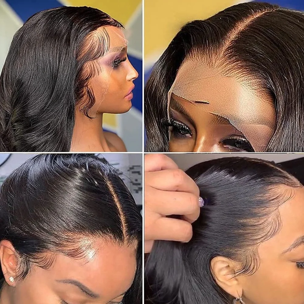 ♥️ BLACK 100% HUMAN HAIR 28” BODY WAVY LACE FRONT WIG *NEW* ♥️